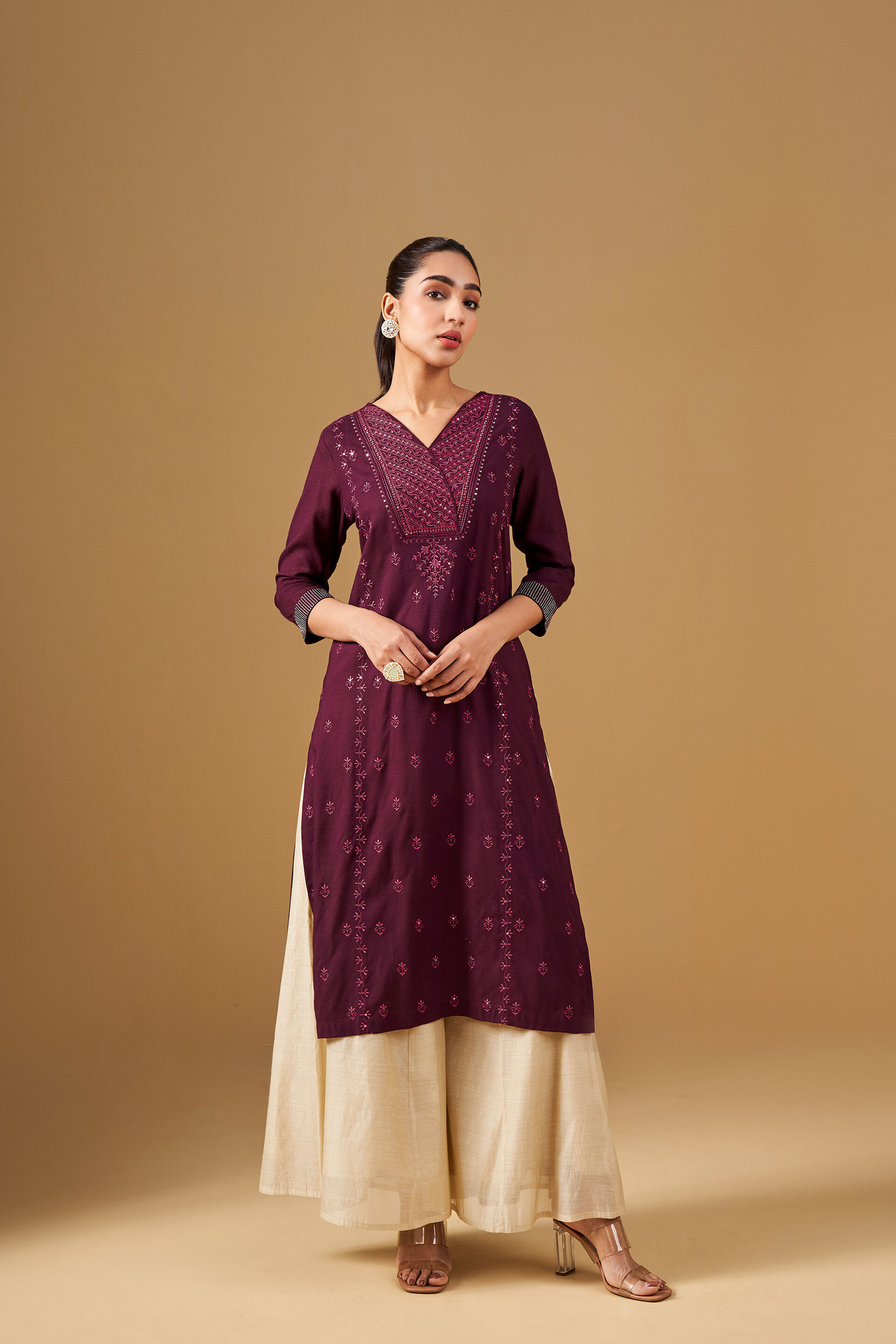 Amazon.com: Marusthali indian kurtis for women, Naira Cut Rayon Gota Patti  Work Kurta Pant Set Red Black, Designer Kurti top tunic (L) : Handmade  Products